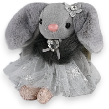 Porte-clés petit lapin gris...