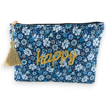 Pochette HAPPY coton fleurs...