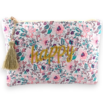 Pochette AMOUR coton fleurs...