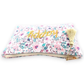 Pochette AMOUR coton fleurs...